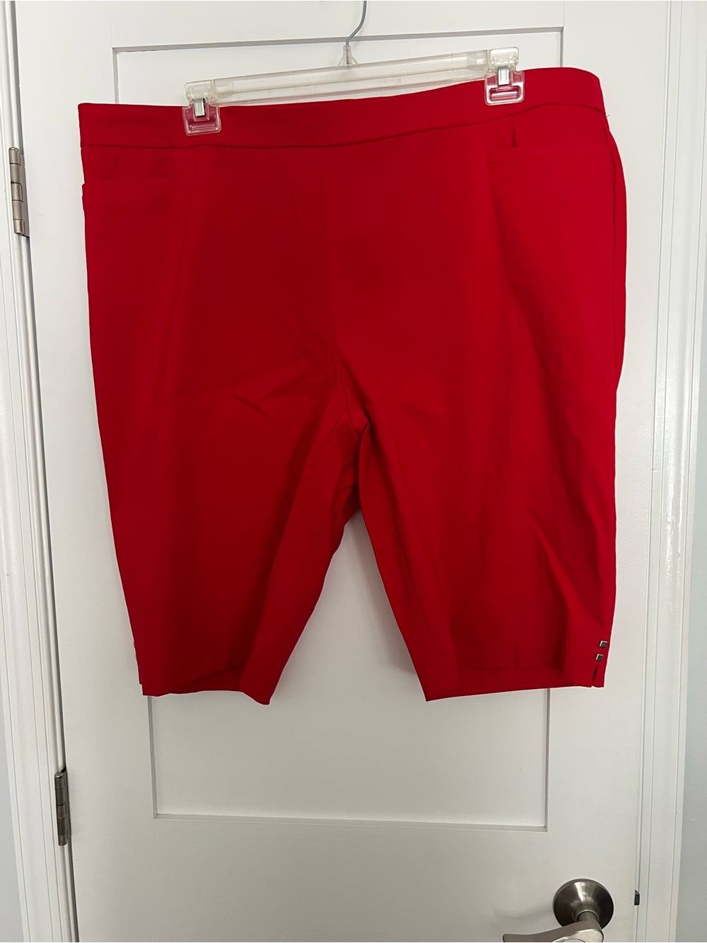 Sag Harbor Red Stretch Women's Bermuda Shorts